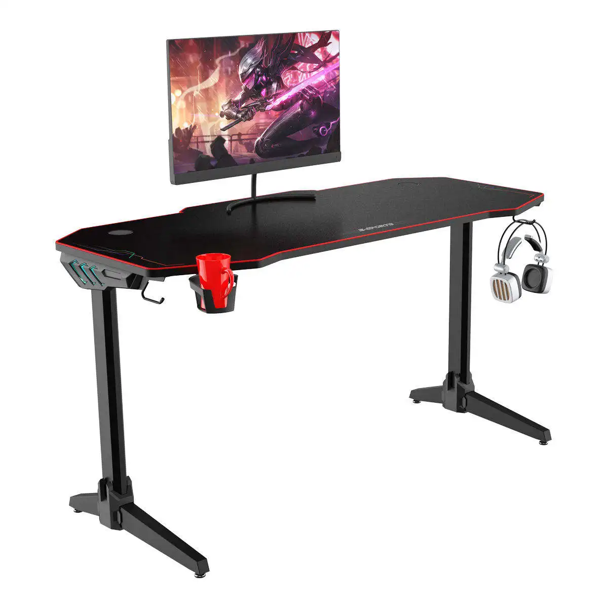 Multi-functional 140*60*75 Cm Table Chair Computer Gaming Desk Table Adjustable Leg Best Gaming Computer Desk