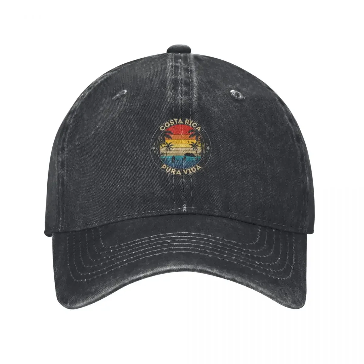 Costa Rica Souvenir - Pura Vida Reminder Baseball Cap foam party Hat Snapback Cap For Man Women's