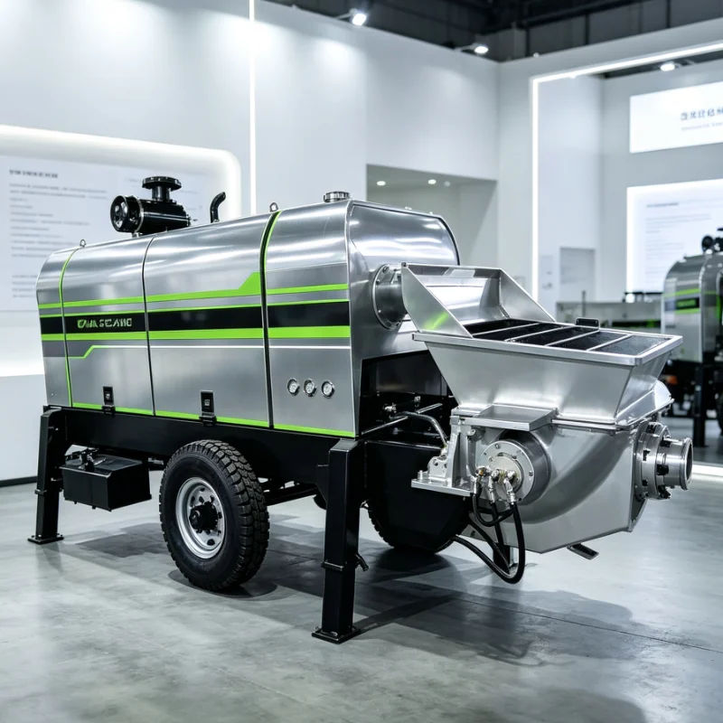 Concrete Conveying Pump Easy Operation Durable Mobile Equipment For Construction Site Concrete Transfer Handling