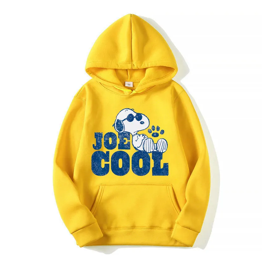 Snoopy Joe Cool Men Hoodie Cartoon Fashion Women Oversized Sweatshirt Tops Spring Autumn Couple Pullover