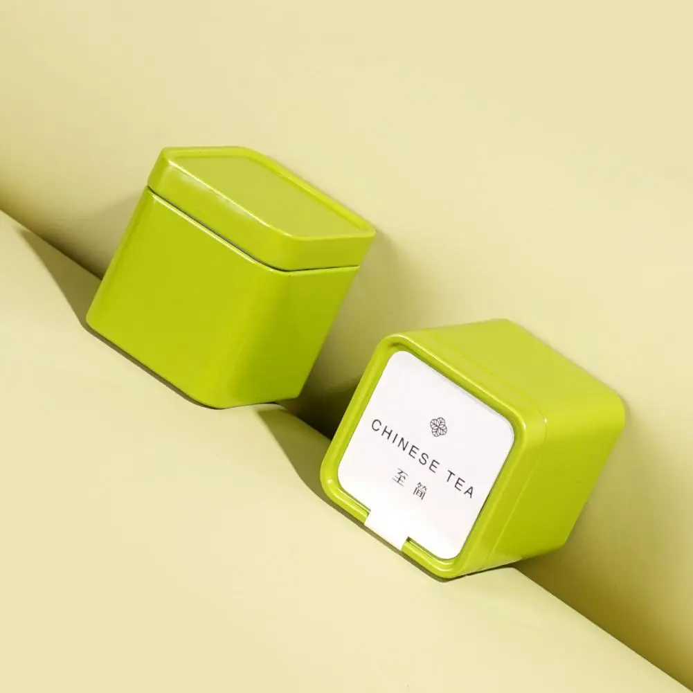 Iron Empty Tea Tin Mini Empty Tea Storage Box with Lid Large Capacity Loose Tea Bucket Storage Bin Tea Box Gift коробка для чая