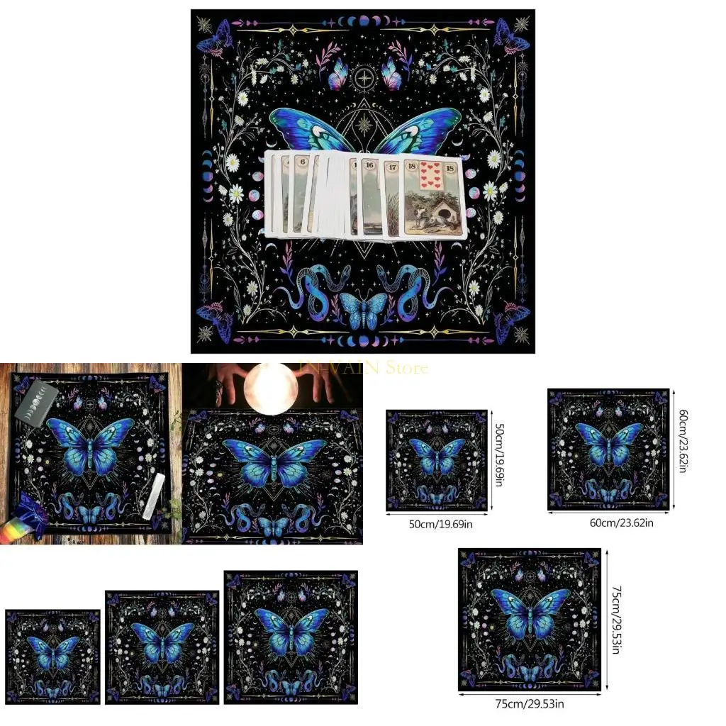 

M5TC Бабочка цветочные тароты таблицы столовые карты таблицы ткани гобелен астрологии Компания