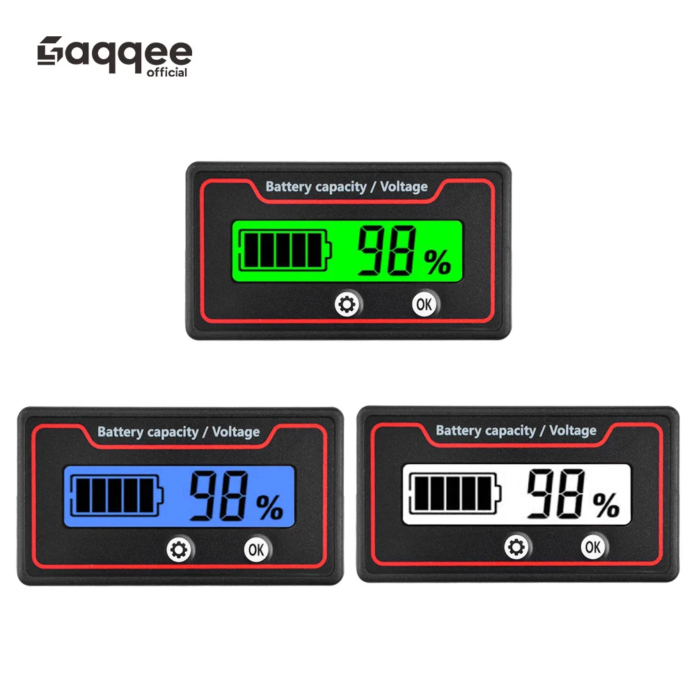 9-120V Battery Power Display Table Gy-6ST Lithium Battery Monitor Iron Lithium Universal Power Display Voltmeter Voltage Tester