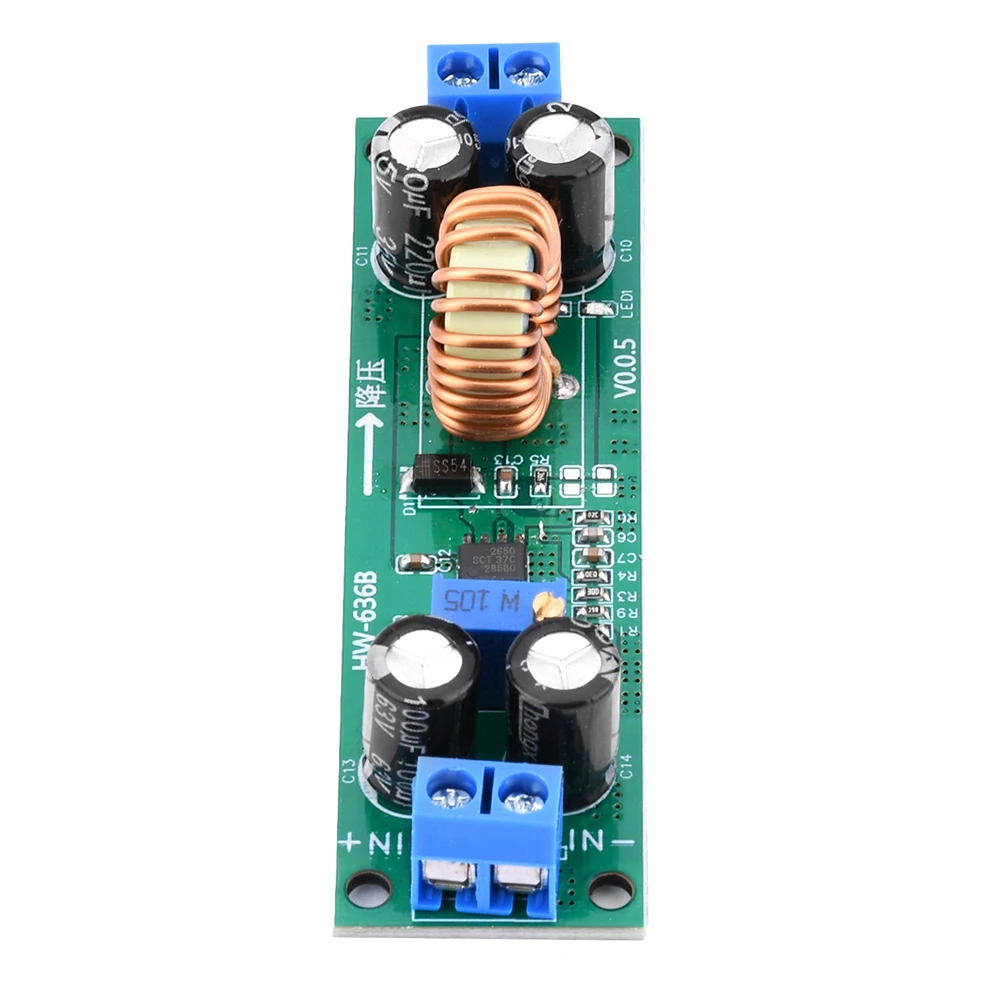 DC-DC 6.5V-48V à 1.25V-30V 5A Module de convertisseur abaisseur réglable régulateur de tension de puissance rectification synchrone