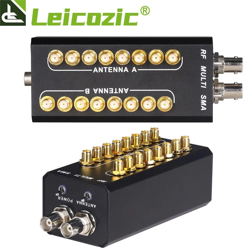 B帯用　Leicozic PS28 ブースター付きアンテナ&分配器セット Leicozic New 2x8-Channel Signal Splitter PCS8 RF Distributor