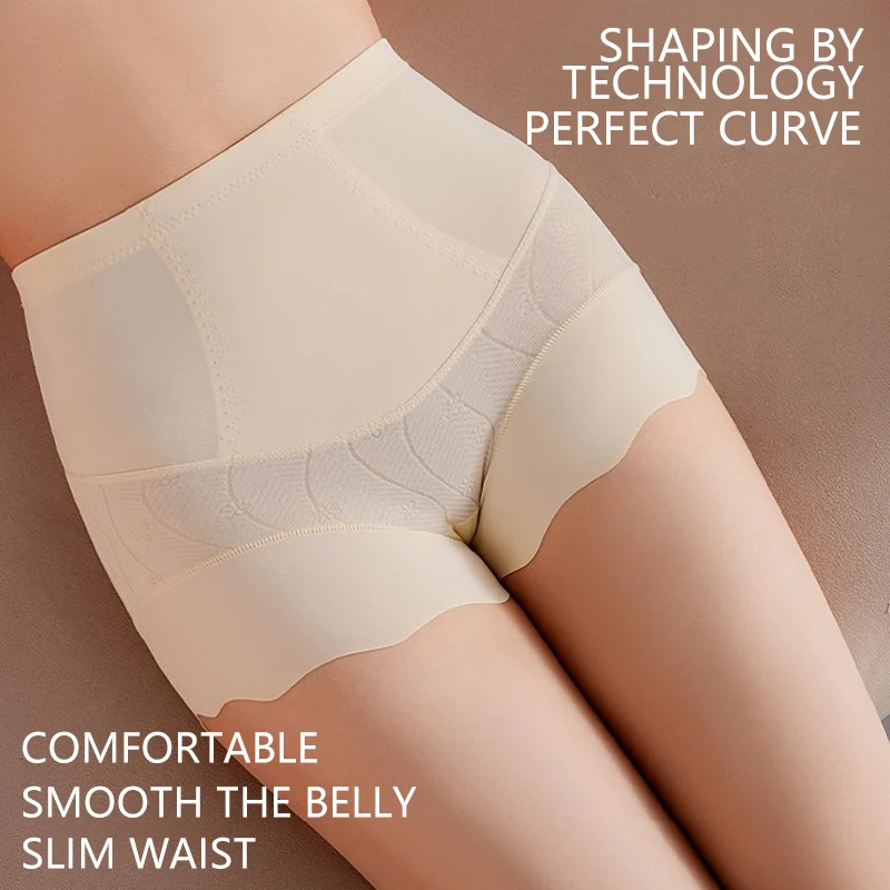 Women Belly Tummy Control Middle Waist Shapewear Woman Plus Seamless Ruffles Underpants Underwear Lingerie Panties Butt Lift