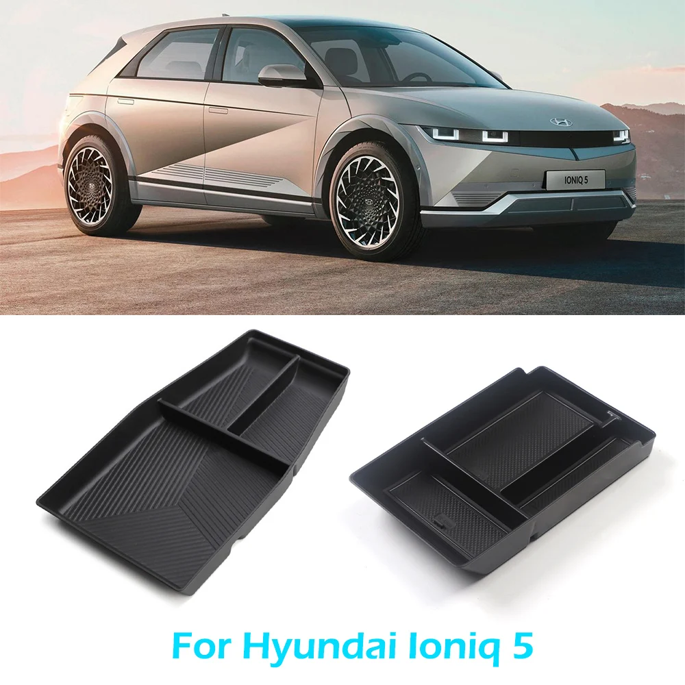 Mittelkonsolen-Aufbewahrungsbox für Hyundai Ioniq 5 2025 2026, Konsolen-Organizer für Ioniq 5, oberes unteres Konsolen-Tablett-Zubehör