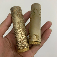 Vape Pen Rogue Mod E Cigarette Mechanical Mech Mods Carved Brass Material 24.5mm Diameter Fit Single 18650 Battery Vapor Vaper