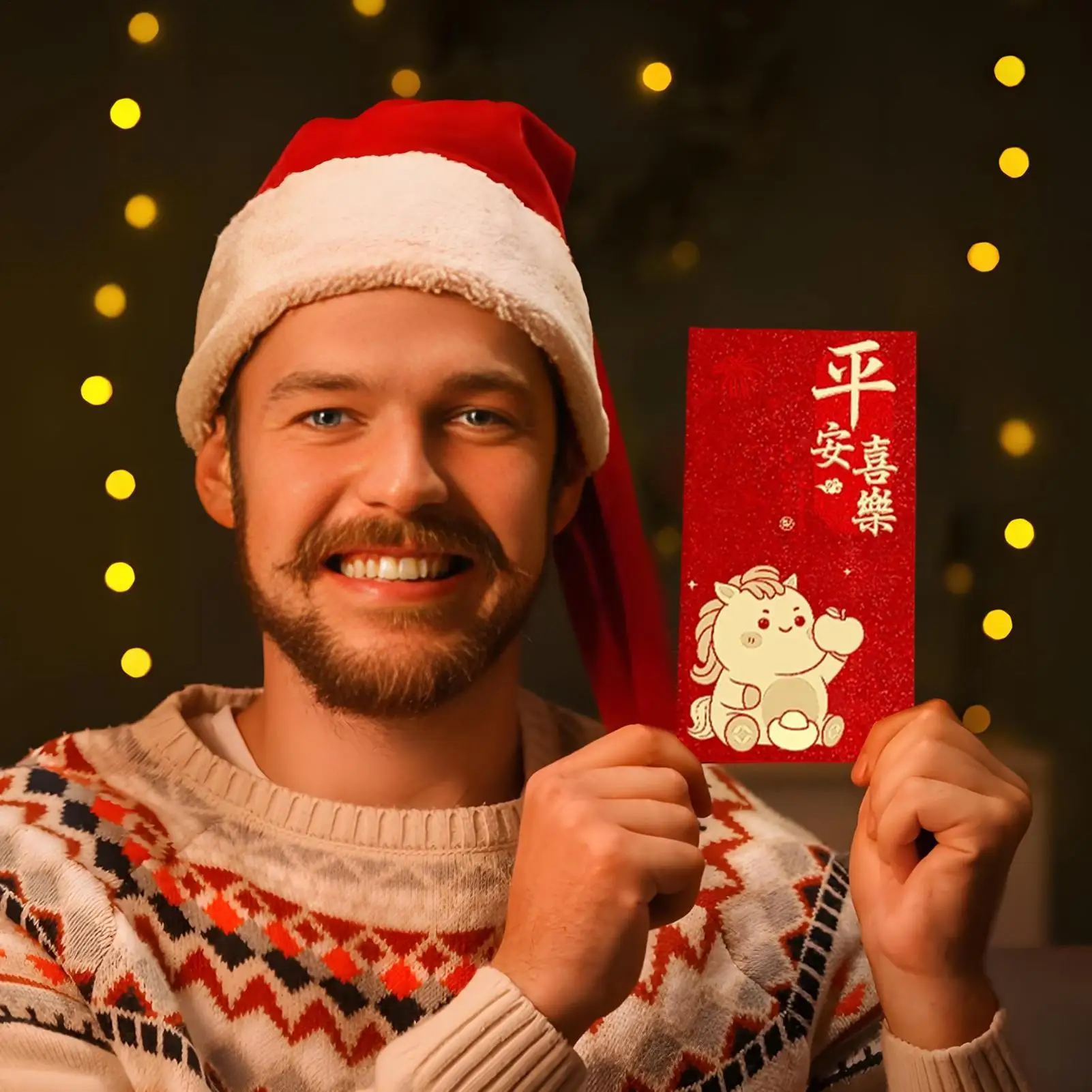 مظاريف المال رقائق الذهب النقش التقليدية القمرية الجديدة 2026 المغلفات الحمراء للزواج المشاركة عيد ميلاد الربيع