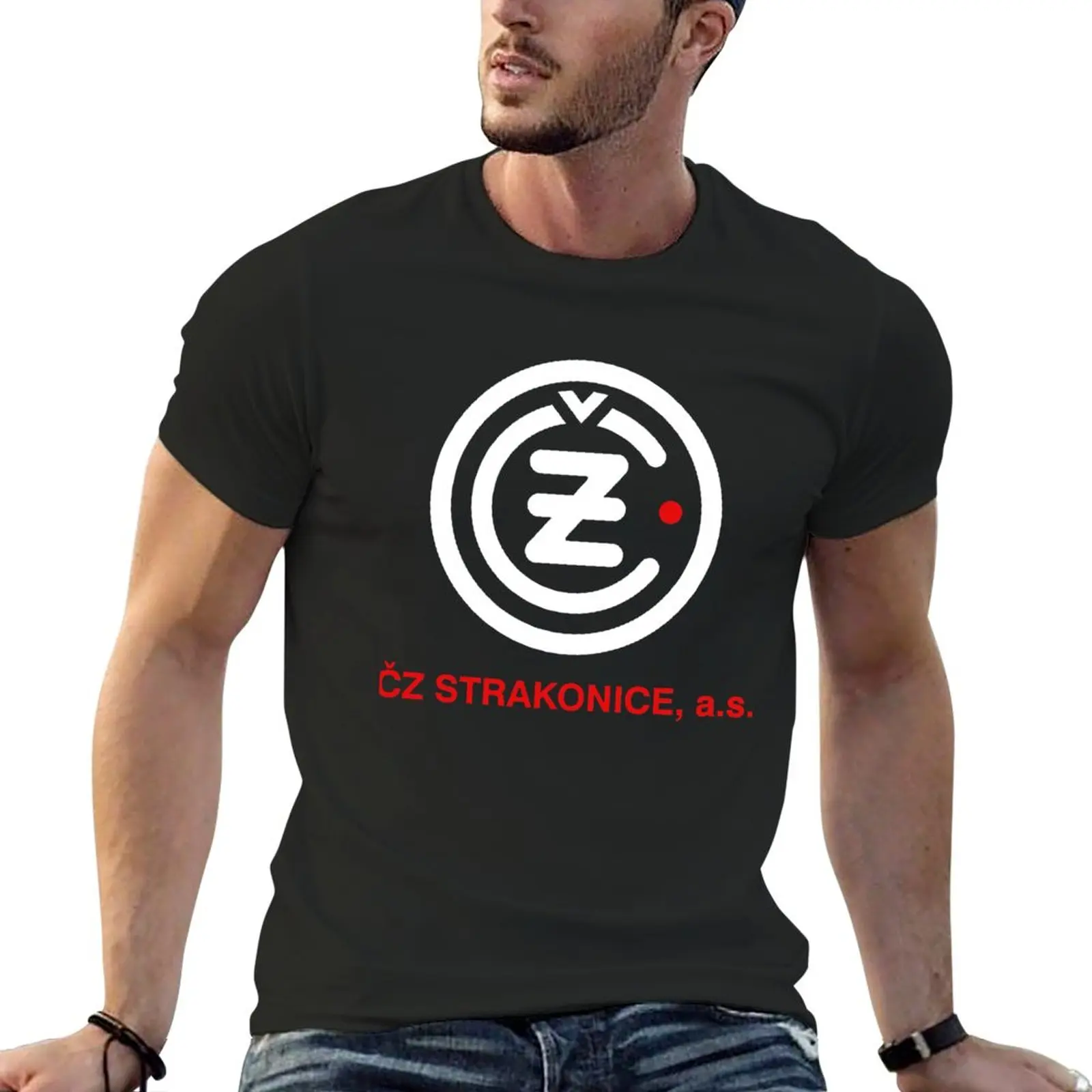 ?eská Zbrojovka Strakonice CZ Motorcycle Logo Classic T-Shirt Blouse plus size tops oversizeds customizeds t shirts men