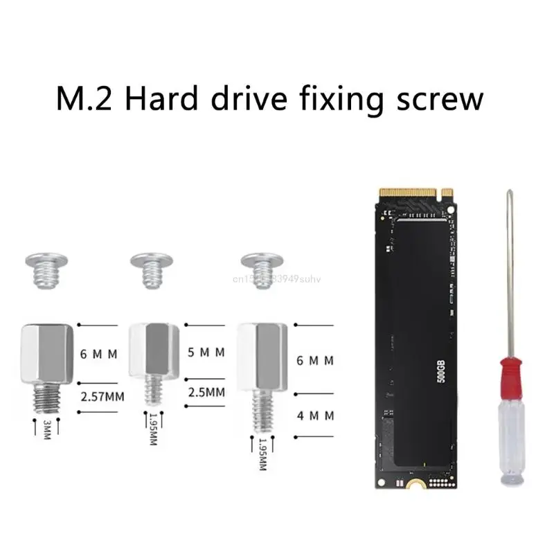 M.2 SSD Mounting Screw M.2 Screw For Laptop Motherboards Front Nut/Back Nut/M.2 Buckle DIY Computer Build