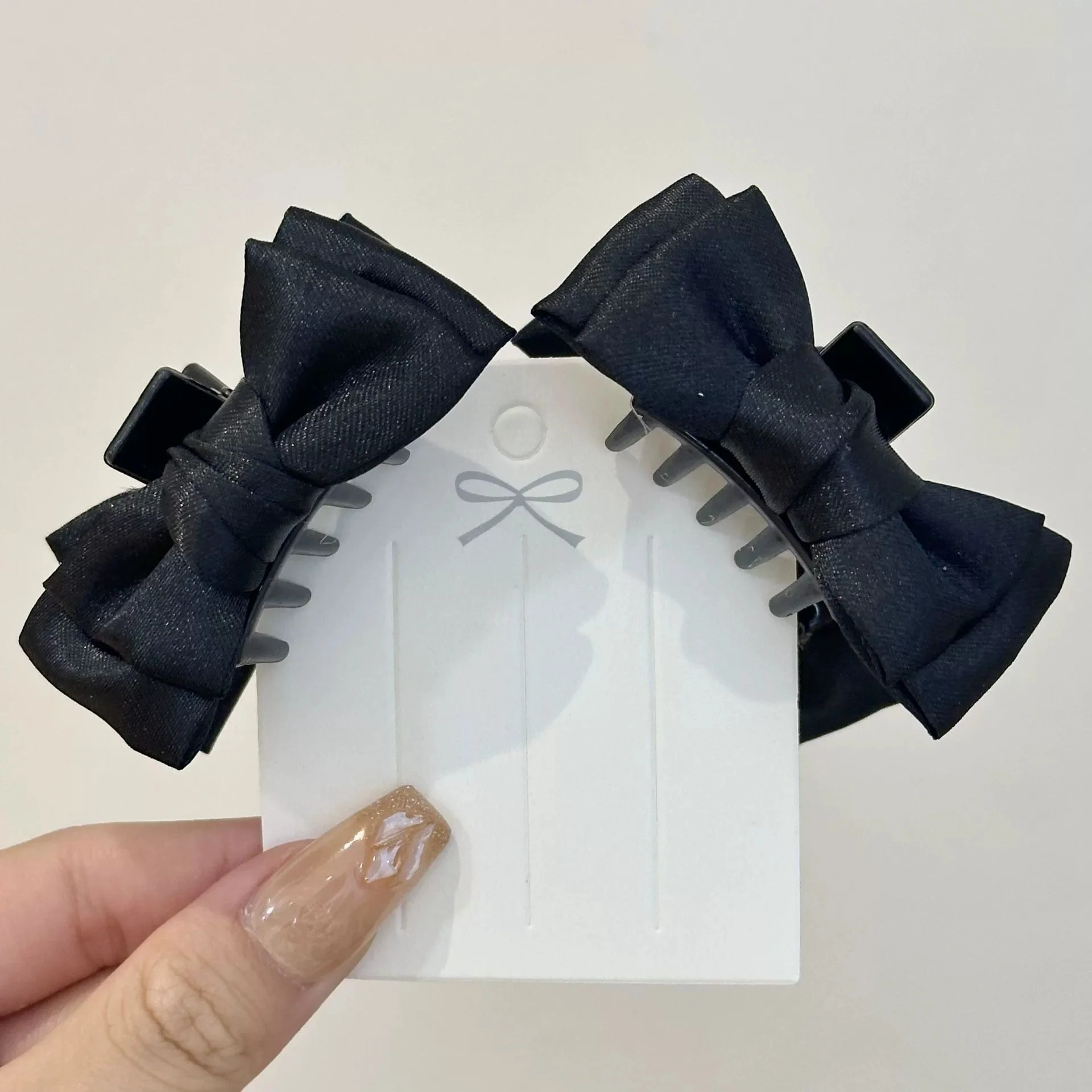 2 Stücke Frauen Kleine Schleife Haarklammern Süße Prinzessin Kopfbedeckung Fransen Haarspangen Haarspangen für Mädchen Mode Haarschmuck – Detail 11