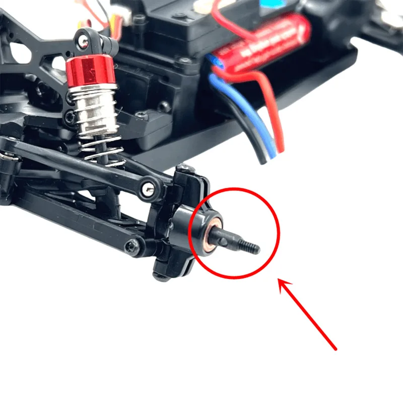 ชุดข้อต่อเพลาขับโลหะ ชุดเกียร์ ชุดดิฟเฟอเรนเชียล ชุดล้อหกเหลี่ยม สำหรับรถบังคับวิทยุ Wltoys 244016 LOSI Micro-B 1/24 อะไหล่แต่ง