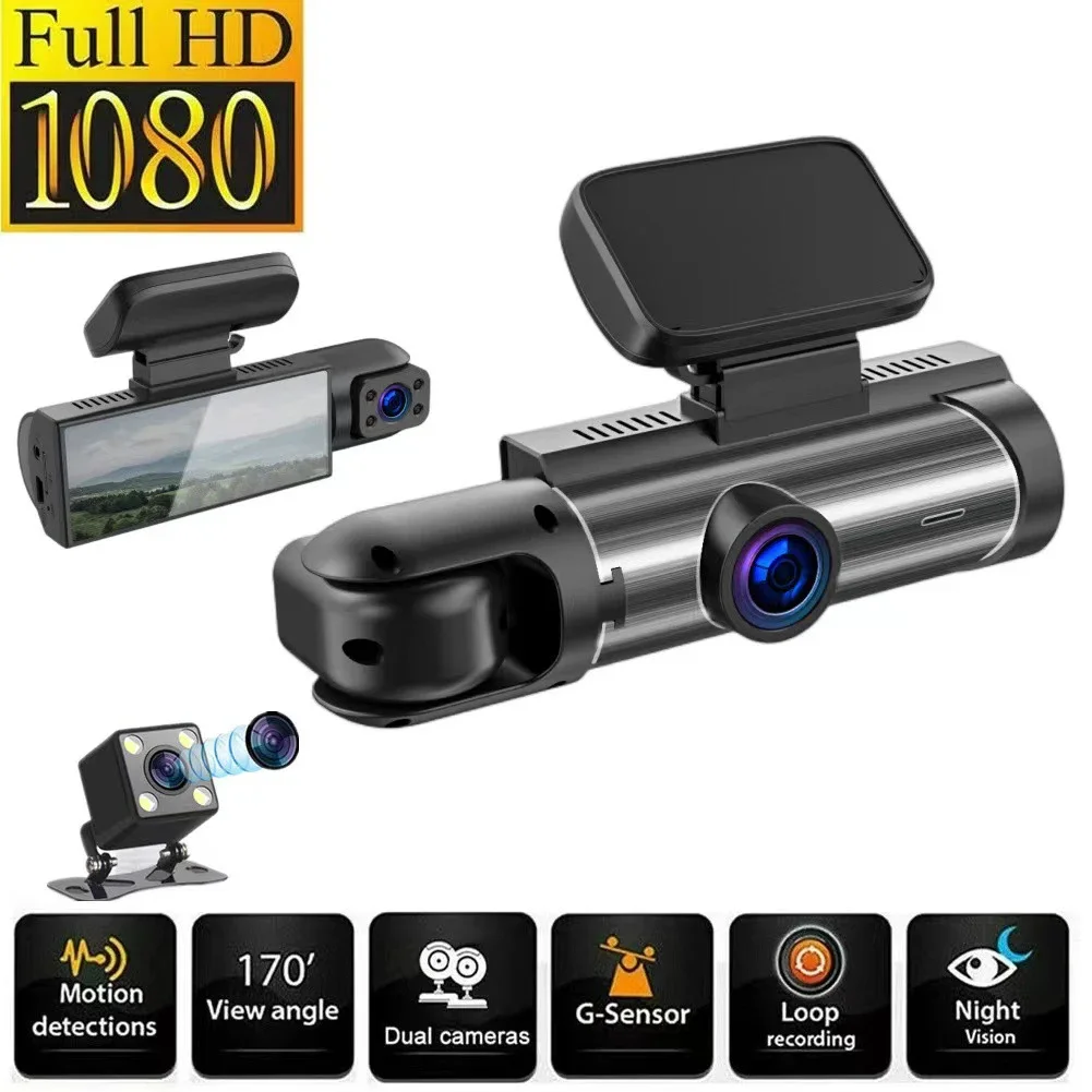 

1080p HD Dash Cam Car Dash Cam Anti-corrosion Easy Use High Universality Fitment IPS Touch Screen Light Weight