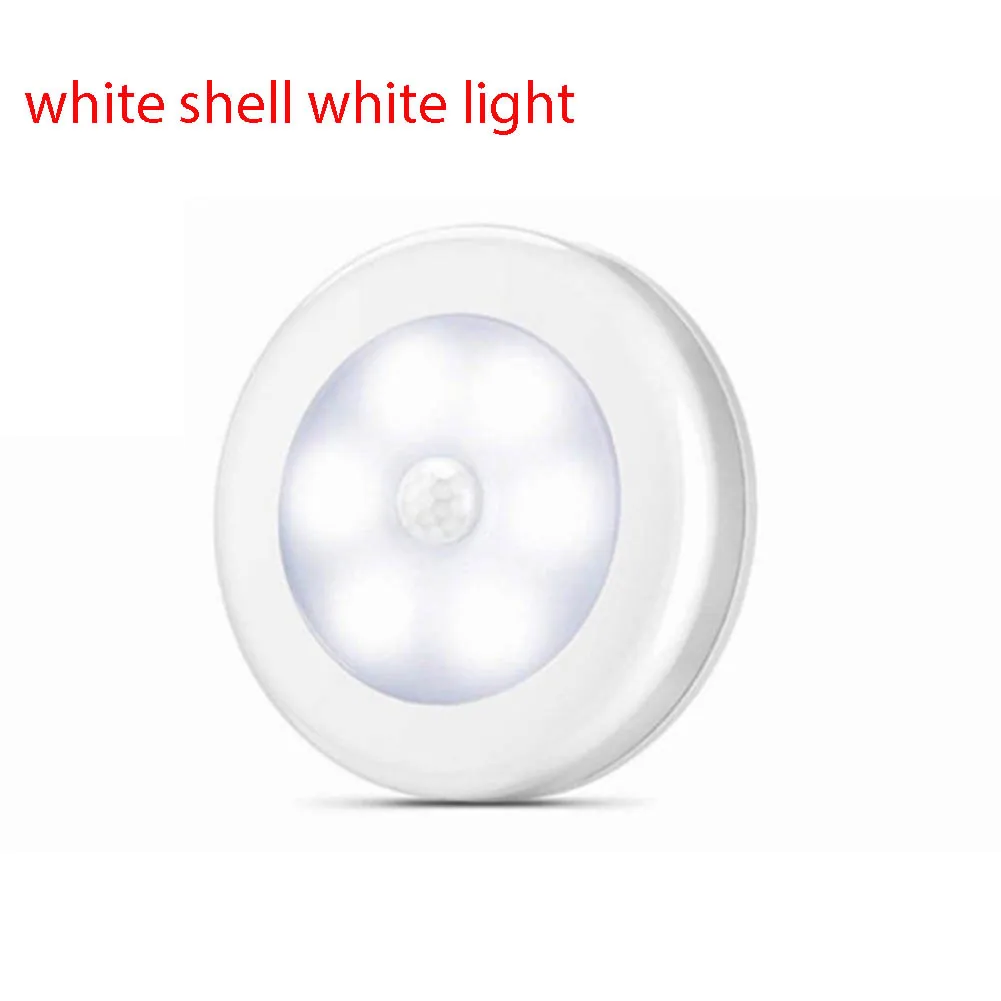 6LED 램프 PIR 모션 센서 야간 조명, 모션 활성화 벽 조명 유도 램프 휴대용 야간 조명 옷장 복도 램프, 3 개