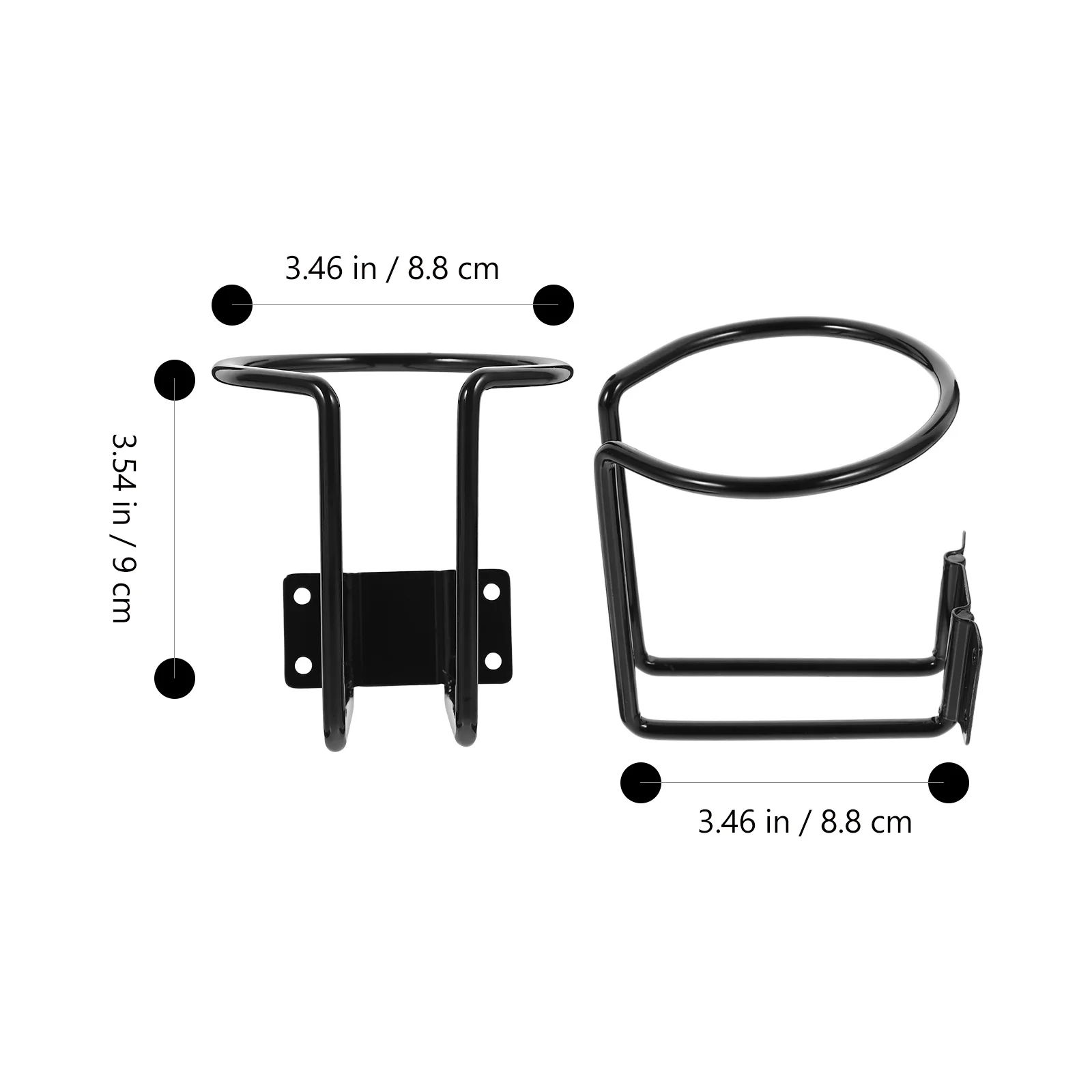 2 قطعة حامل الكأس سيارة حامل مشروبات متعدد الوظائف للسيارات قوارب Rvs اليخوت الحديد جبل المشروبات حامل الصودا يمكن المنظم