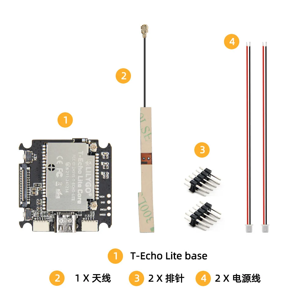LILYGO T Echo Lite NRF52840 1.22 inch Epaper SX1262 LoRa GPS
