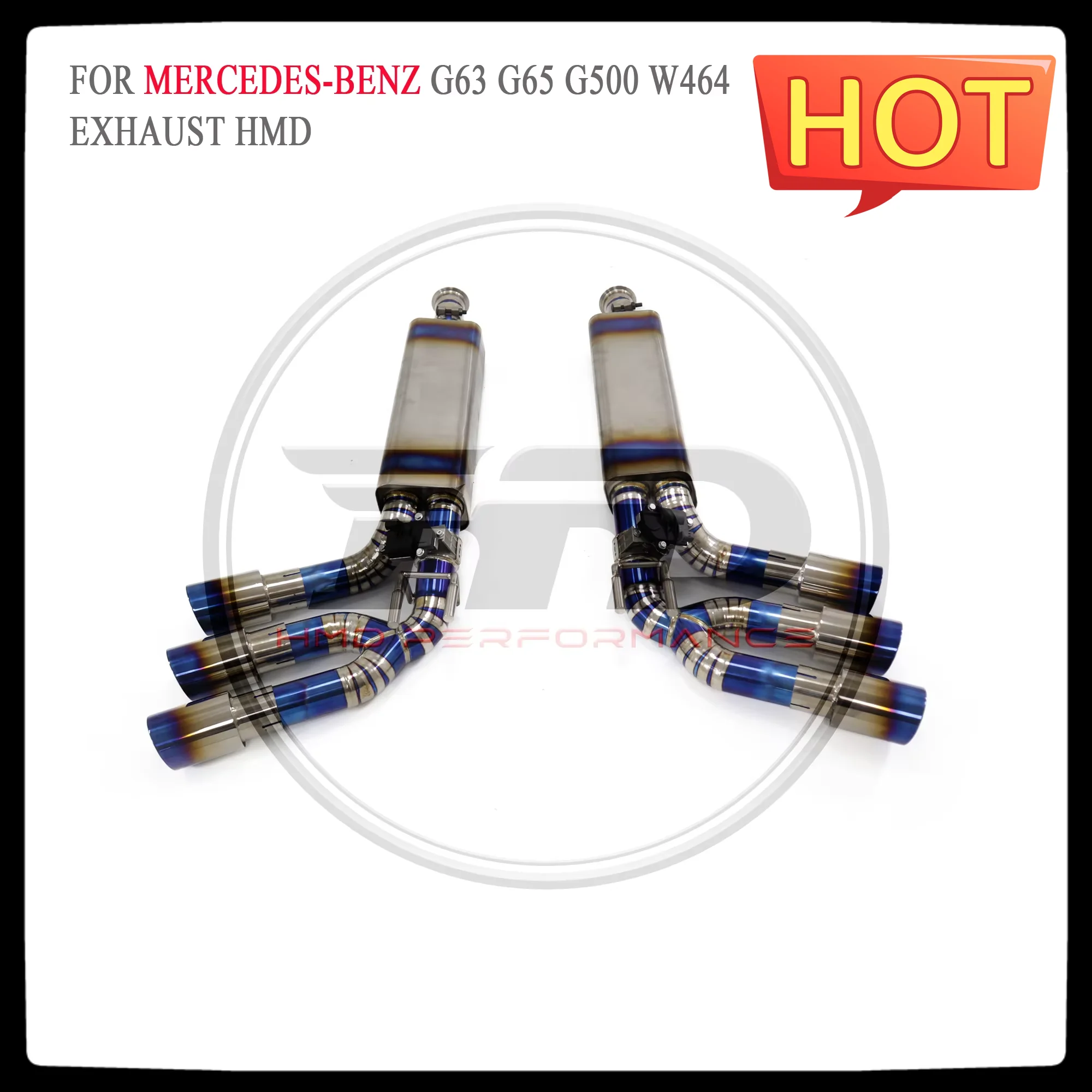 HMD Exhaust System High Flow Performance Catback for Mercedes BENZ G63 G500 G65 W464 Car Accessories with Valve