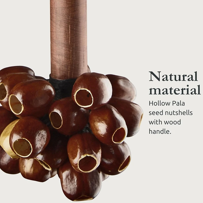 Seed Shell Shaker Percussion Instrument - for Meditation, ASMR, Sound Therapy, Yoga Retail