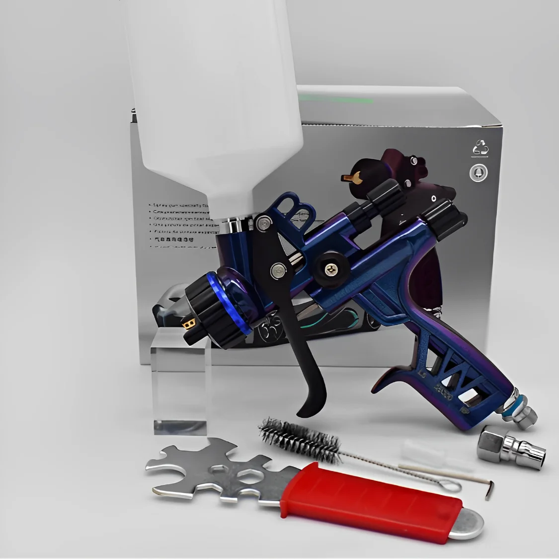 

6800 Automotive Car Paint Spray Gun Low Pressure Easy to Use Environmentally Friendly Pneumatic Steel for DIY Industrial Use