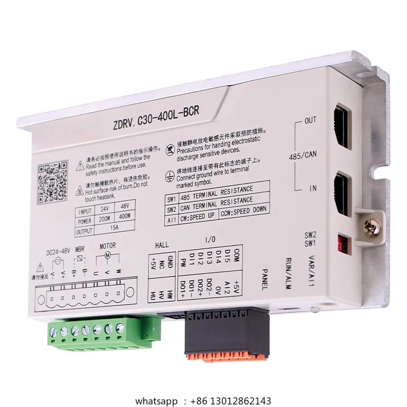 

Бесщеточный драйвер C30L-400L-BCR Контроллер двигателя постоянного тока