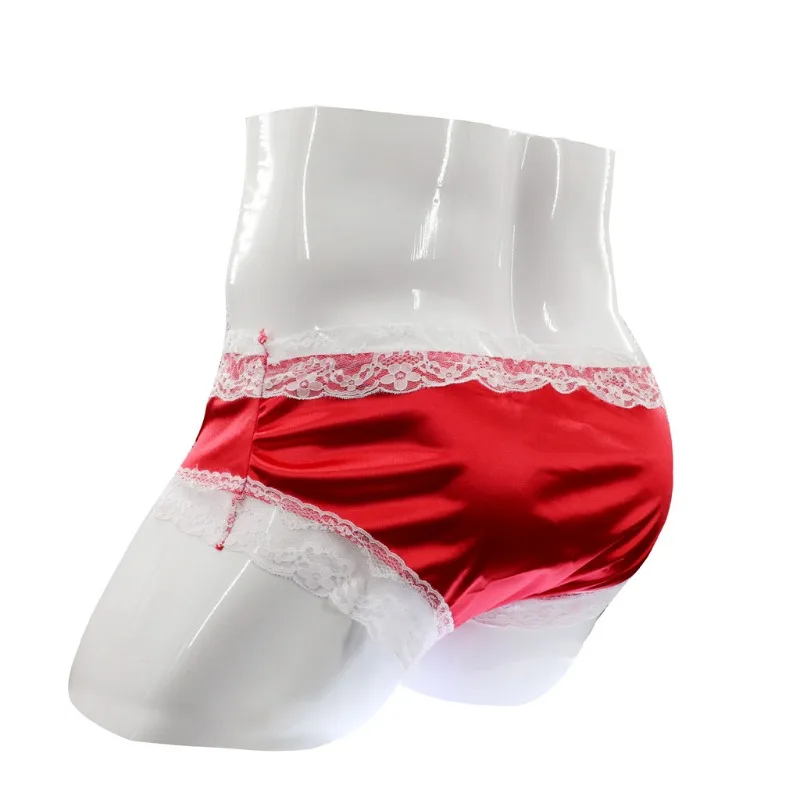 ملابس داخلية مثيرة مفتوحة الفيل للرجال ملابس داخلية سيسي ملابس داخلية متقاطعة ملابس داخلية جرلي خادمة دانتيل ساتان ملابس داخلية كلسون أنثوي #5