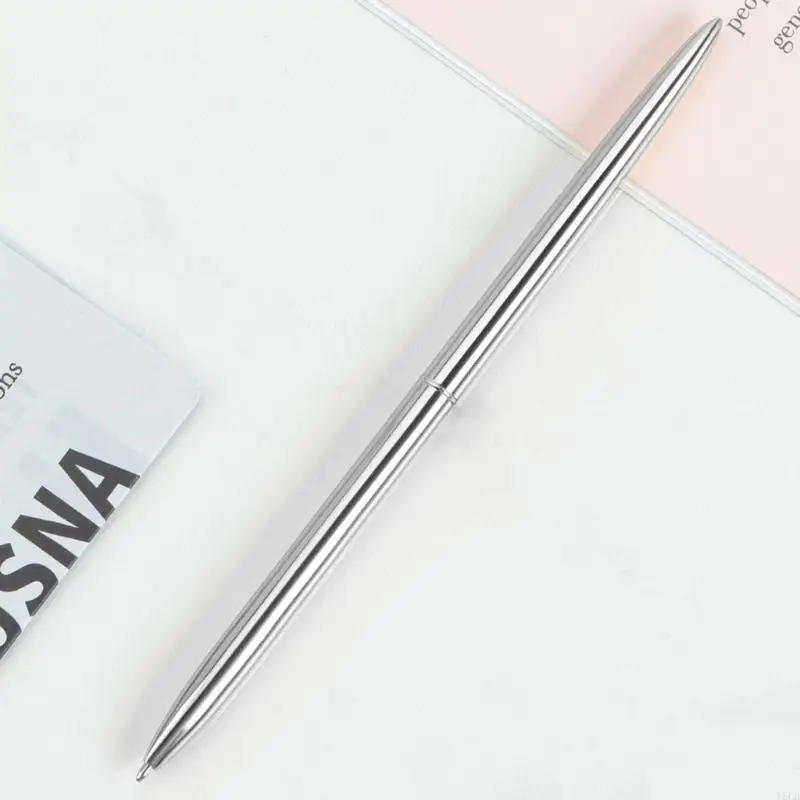 

Y5LB 6шт Шариковая ручка с поворотным механизмом Длинная металлическая шариковая ручка Офисная ручка для письма