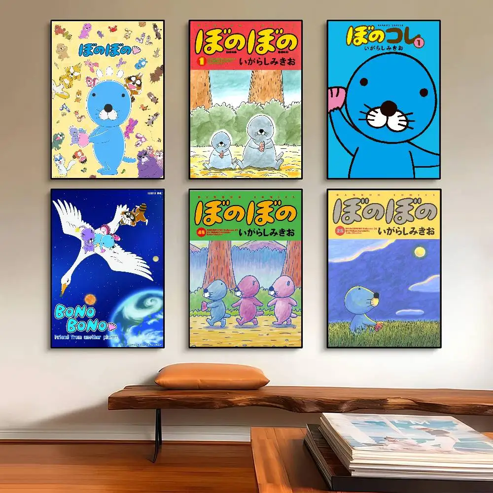 Cartoon Anime B-Bonobono Poster Poster Wall Art Home Decor Room Decor Digital Painting Living Room Restaurant Kitchen Art