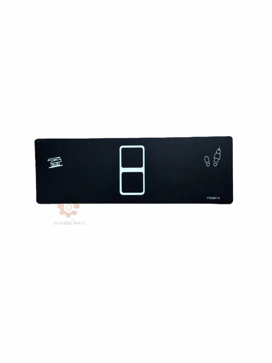 1702387 Ground Control Panel Decal used for JLG Boom Lift