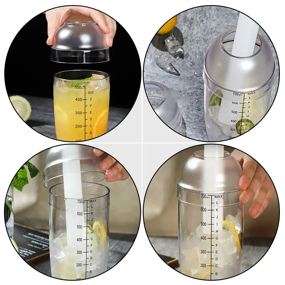 

4 pcs Transparent Splash-Proof Covers For Wine Shaker Juice Mug Cocktail Bar Use Multipurpose Cup Lids Kitchen Barware