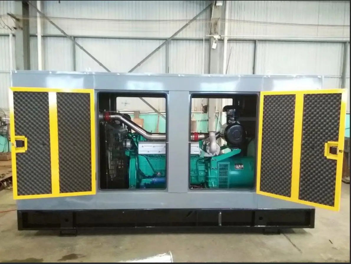 low noise 250kva 200kw silent diesel generator with brushless alternator / 6126ZLD engine soudproof generator diesel 200kw