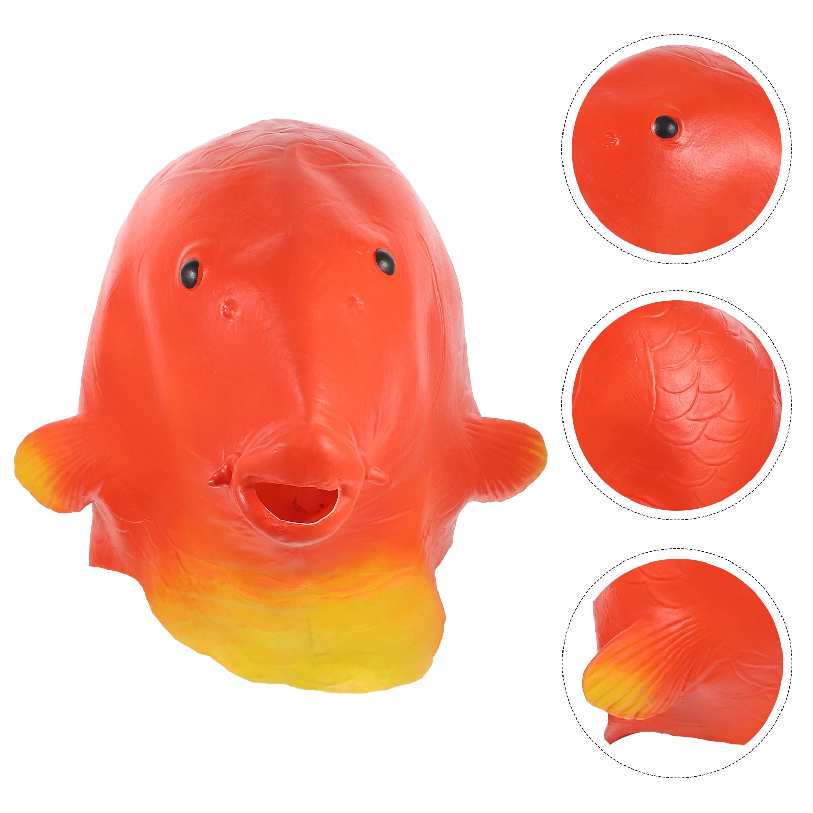 

Realistic Carp Headgear Halloween Party Mask Full Head Cosplay Costume Carnival Funny Outdoor Mask Festival Dance Club Party Hat