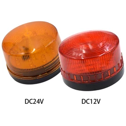 Luz de advertencia de 12V y 24V CC, luz indicadora LED intermitente, alarma de seguridad para coche, camión, autobús, puerta corredera oscilante, rojo y naranja