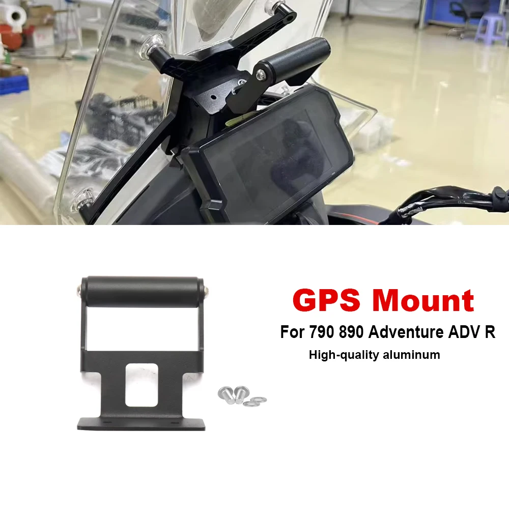 

﻿ For 790 890 Adventure ADV R 2024 Motorcycle Phone Stand Holder GPS Navigation Plate Bracket Mounting kit