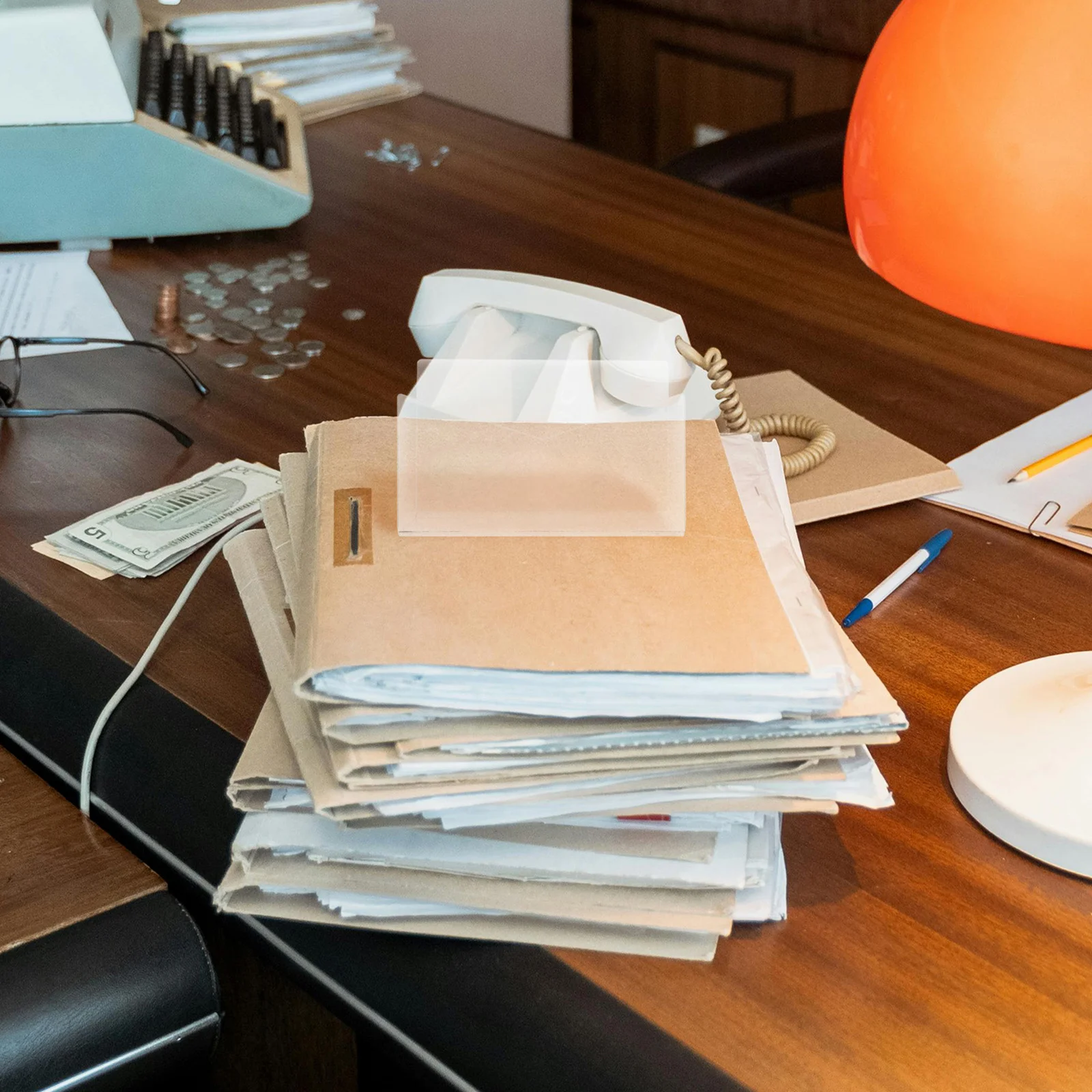 2Pcs Acrylic Desktop Mail Organizer Clear Envelope Holder for Postcards Greeting Cards Letters Countertop Document Storage