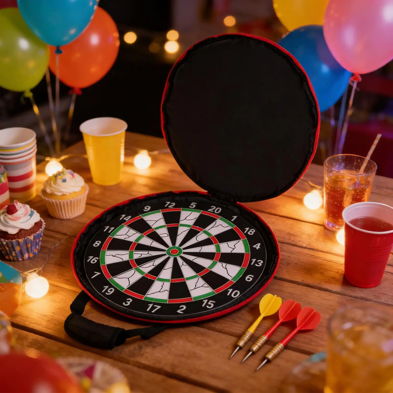 

Dart Board Storage Case Waterproof Protective Organizer Dart Case With Handle For Home Travel Dartboard Set Shaft Game Room