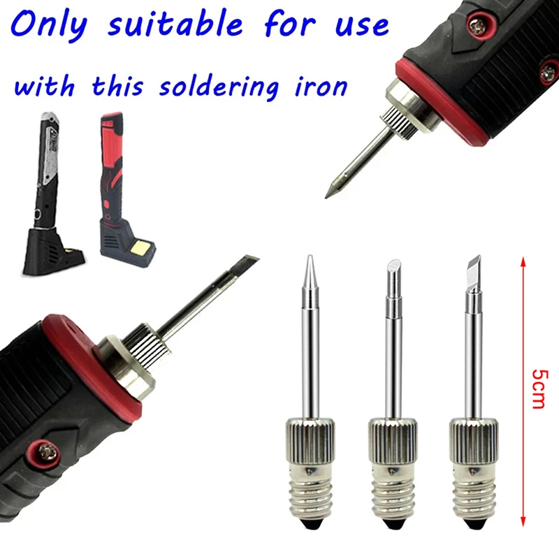 Welding soldering iron tip USB Soldering Iron Head Replacements Threaded Soldering Tip Fits for E10 Interface Soldering Iron