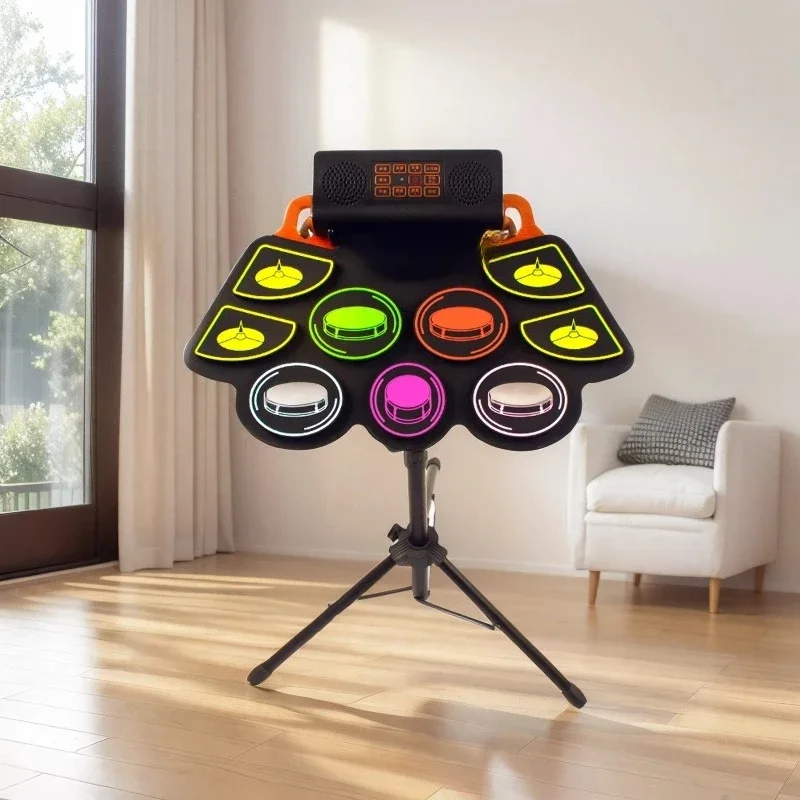 Hand roll electronic drum kit drum toy portable electric drum home practitioner