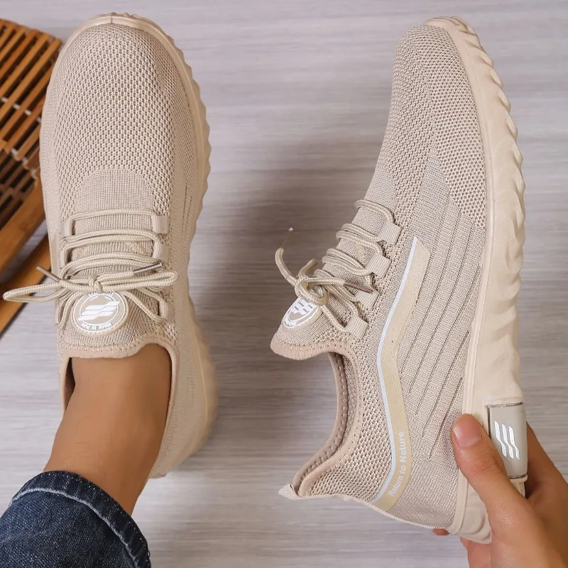 Men's Breathable Casual Sports Shoes Versatile Trendy Soft-Bottom Simple Man Shoes Outdoor Middle-Aged Anti-slip Men's Sneakers