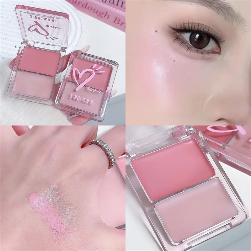 DIKALU Vitality Watery Blush Palette Highlighting Face Naturally Brightens, Clears, and Moisturizes Eyes and Cheeks for Dual Pur