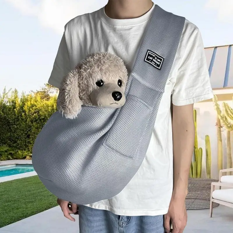 Dog Pouch Carrier Breathable Cat Sling Chest Travel Puppy Carrying Bag Puppy Carrier Purse Pet Supplies For Small Dog Cat