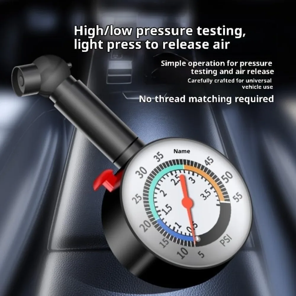 1PC High Precision Mechanical Tire Pressure Gauge - Easy Read Durable Multifunctional Safety Tool for Vehicle Enhancement