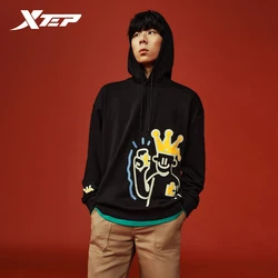 Xtep Pullover Sweatshirts Women Men Comfortable Soft Causal Retro Trendy Hoodies Long Sleeve Unisex Couple's Tops 877327930126