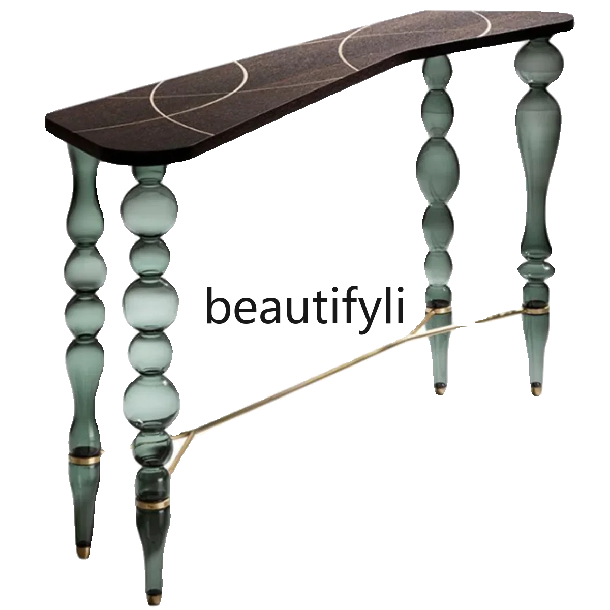 

Nordic Modern Art Entrance Desk Home Door Storage Desk Model House Villa Simple Desk4593