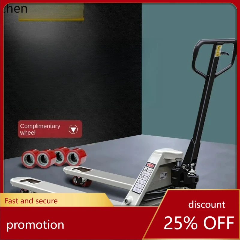 

HXL Manual Hydraulic Forklift Extended Hand Pallet Truck Hand Push Platform Truck