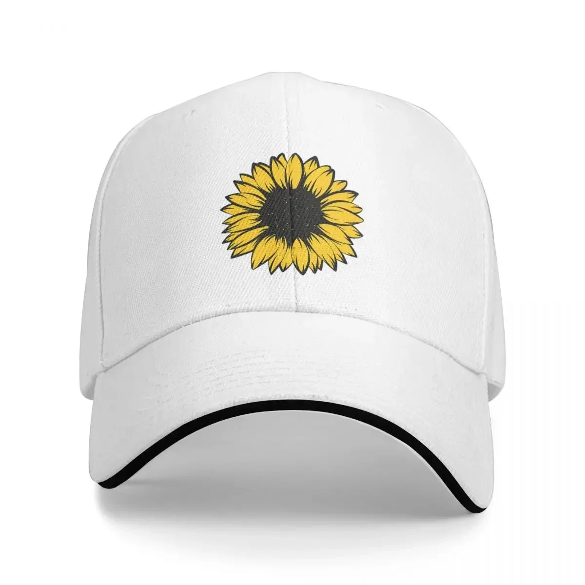 Cute Yellow Sunflower Bucket Hat Cap Fashion Casual Baseball Caps Adjustable Hat Hip Hop Summer Unisex Baseball Hats