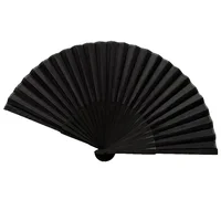 Chinese Style Black Vintage Hand Fan Folding Fans Dance Wedding Party Favor Chinese Dance Party Folding Fans 4