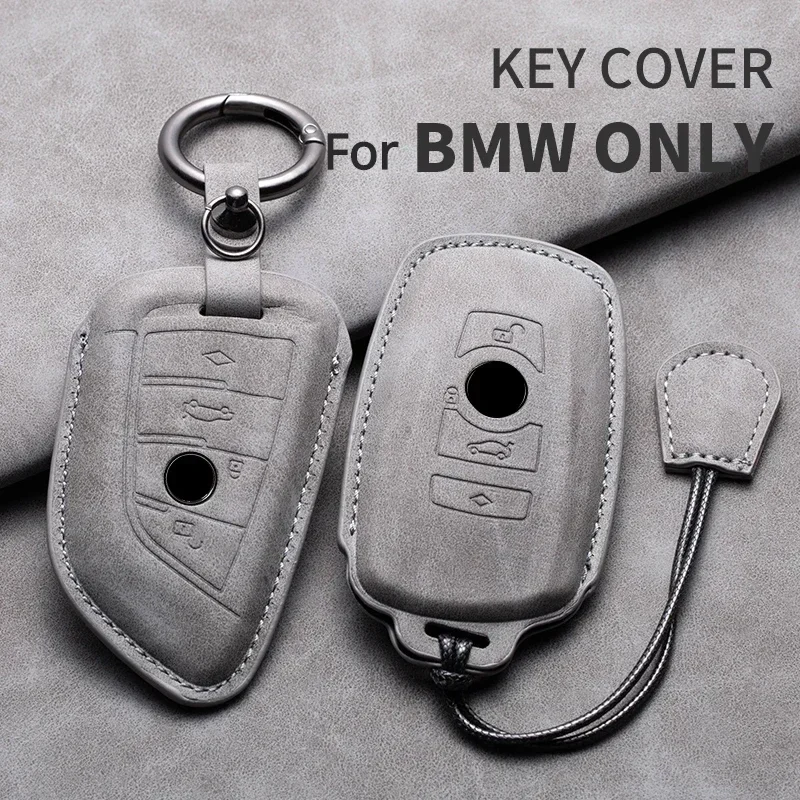 

Car Key Case For BMW F20 F10 F20 F30 F80 X1 X3 X5 X6 X7 G20 G30 G01 G02 G05 G11 1 3 5 7 Series Leather Car Keychain For BMW