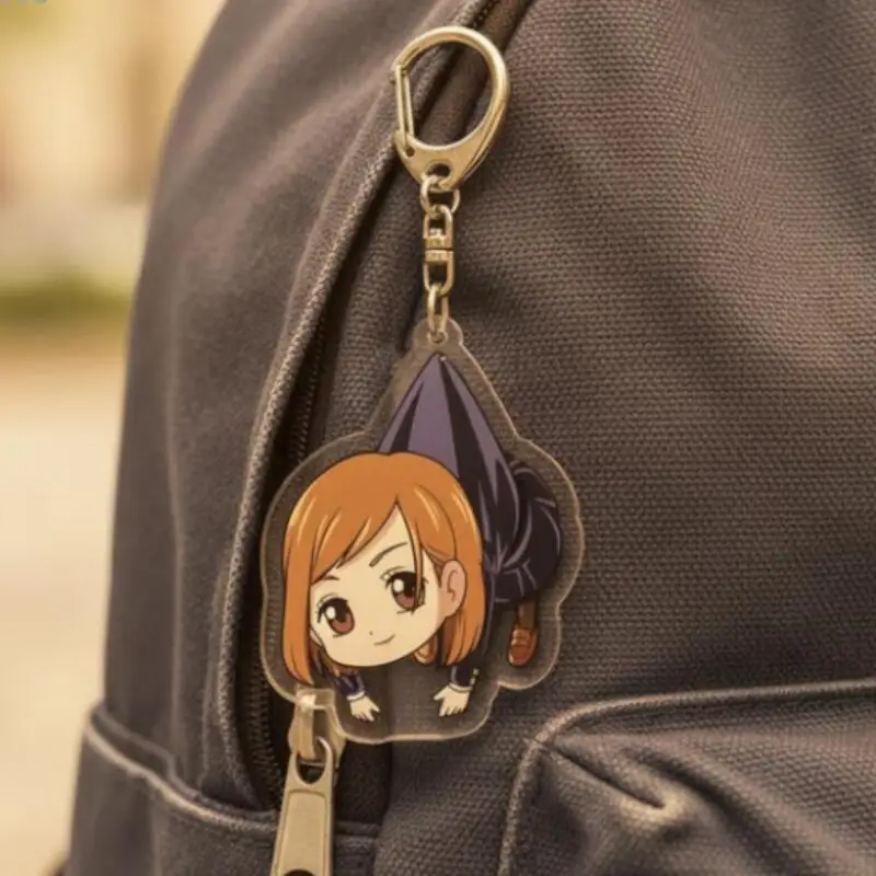 Acrylic Key Chain for Jjk Ryomen Sukuna Nobara Kugisaki Maki Zenin Toge Inumaki Anime Acrylic Key Buckle Backpack Pendant Gift