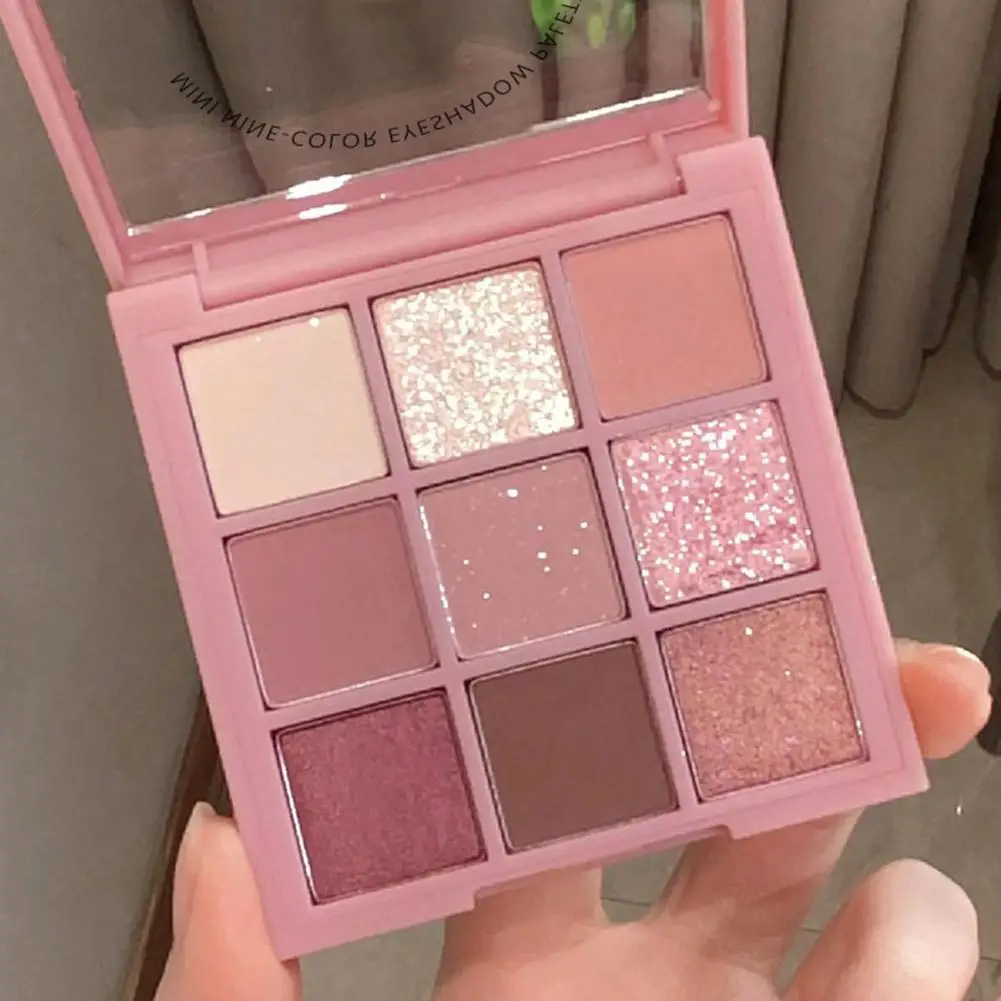 Piatto per ombretti a 9 colori Dikalu trucco piatto acrilico ombretto trucco e piatto impermeabile a prova di occhi cosmetici opachi sudore Q1r5